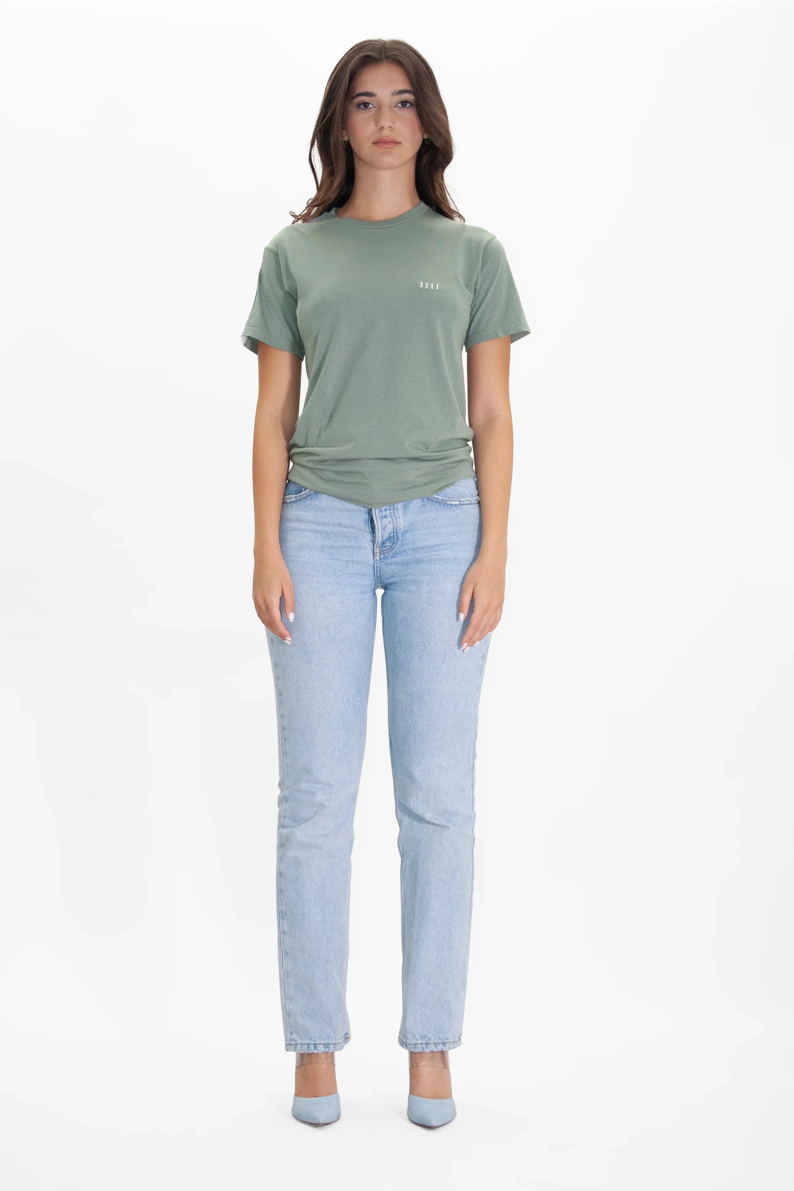 Angel Number 1111 Tee in Sage