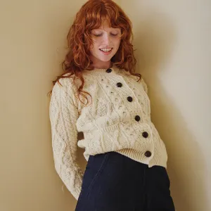 Aran Cardigan - Cream