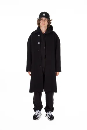 Archive Long Wool Coat Black