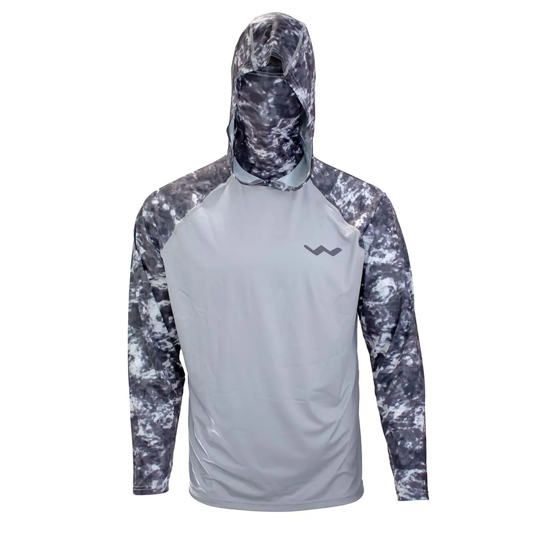 Atoll Hooded Shirt with Black Ice - Grey Americana - Green Americana