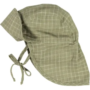 Baby Boy Sun Hat - green check