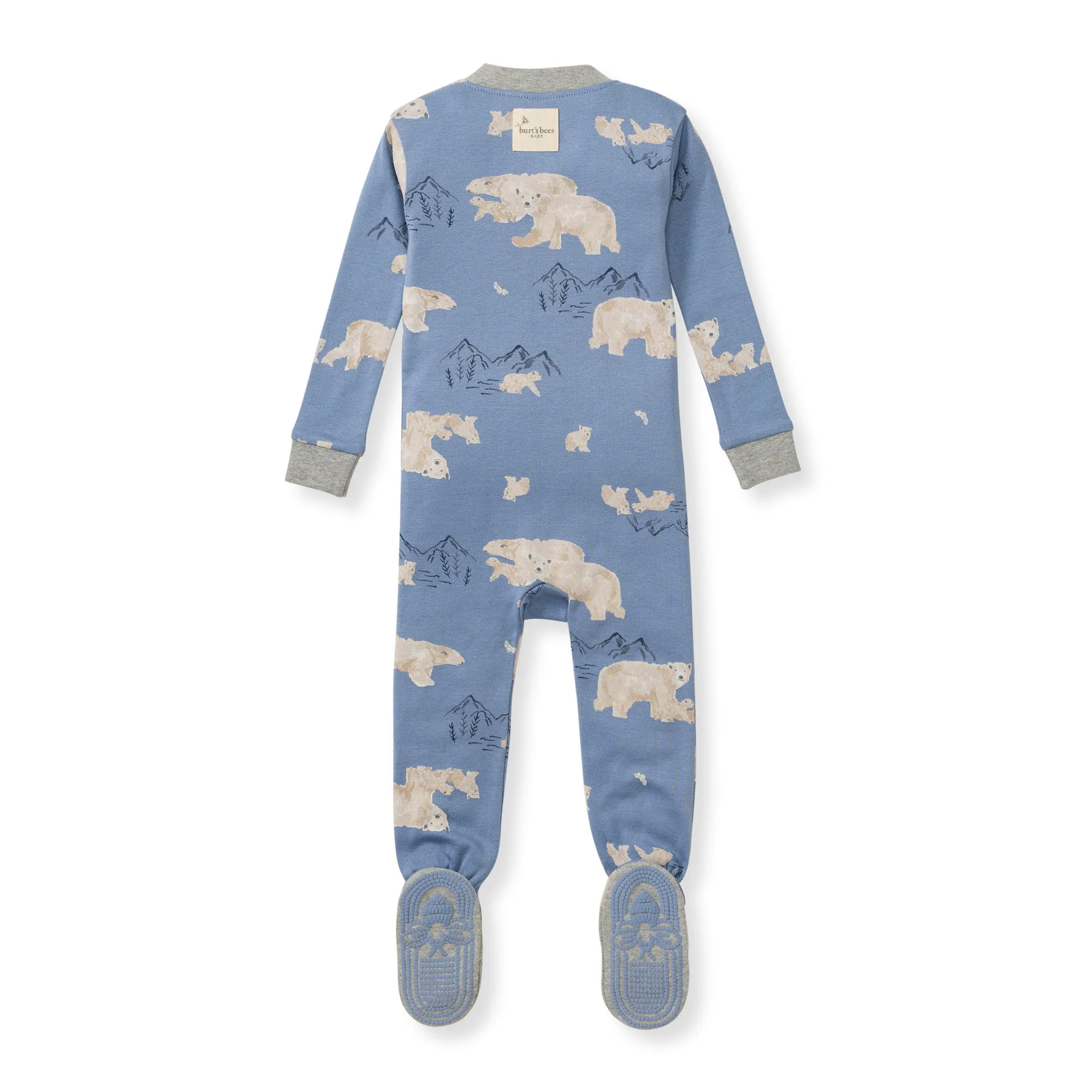 Burt's Bees Organic Baby One-Piece Sleeper Polar Mountain