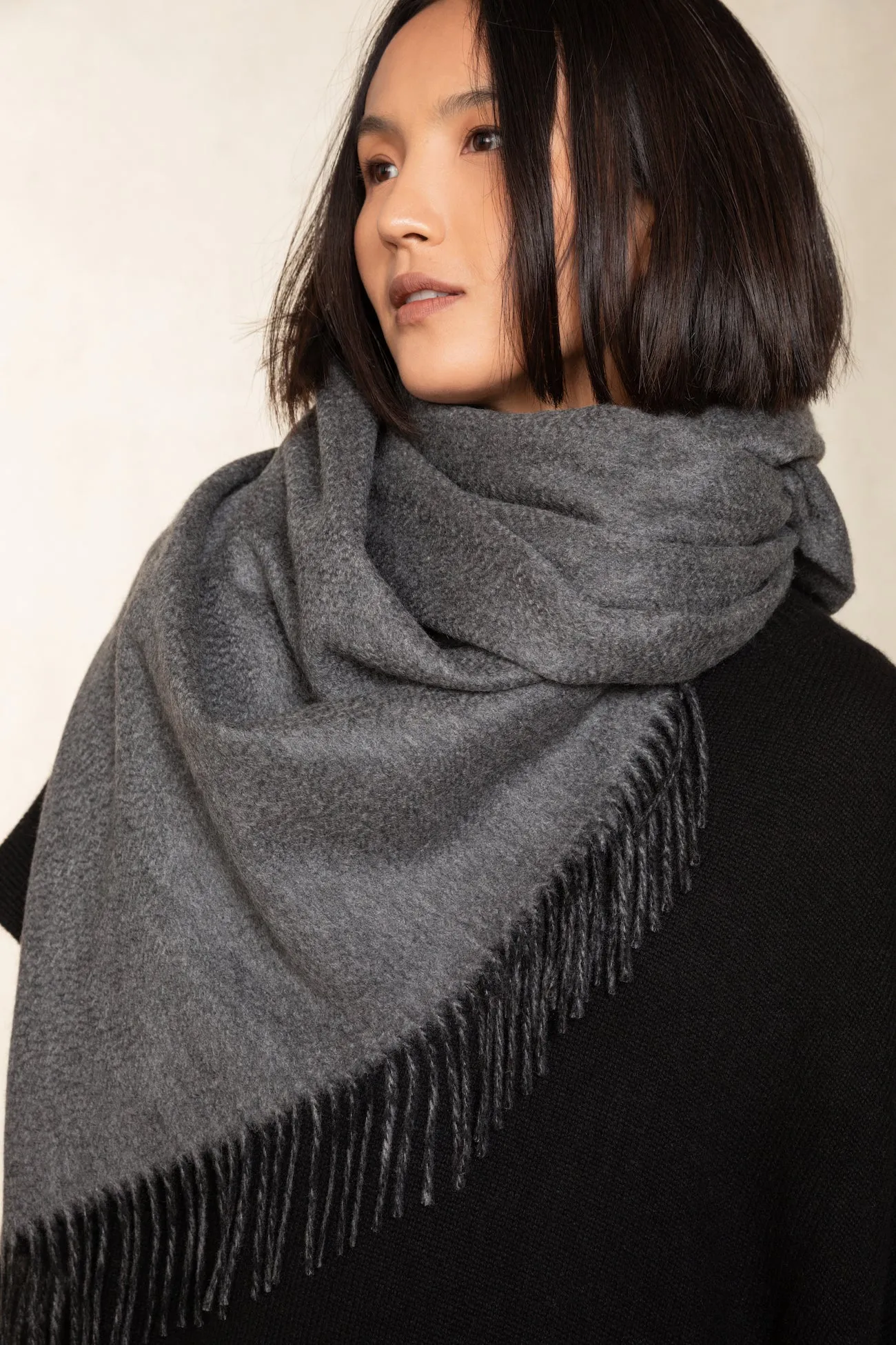 CALLIE CASHMERE FRINGE SCARF