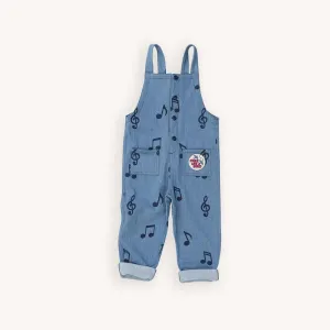 Carlijnq denim music - kids dungaree