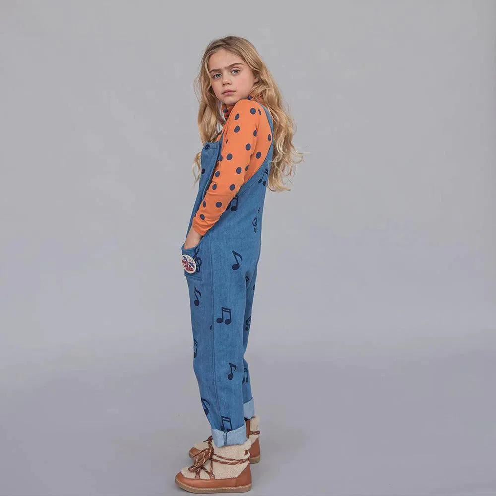 Carlijnq denim music - kids dungaree