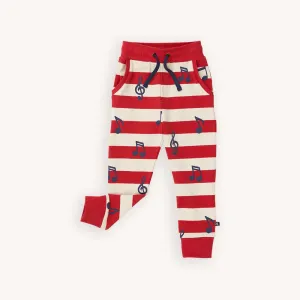 Carlijnq music notes - organic kids sweatpants