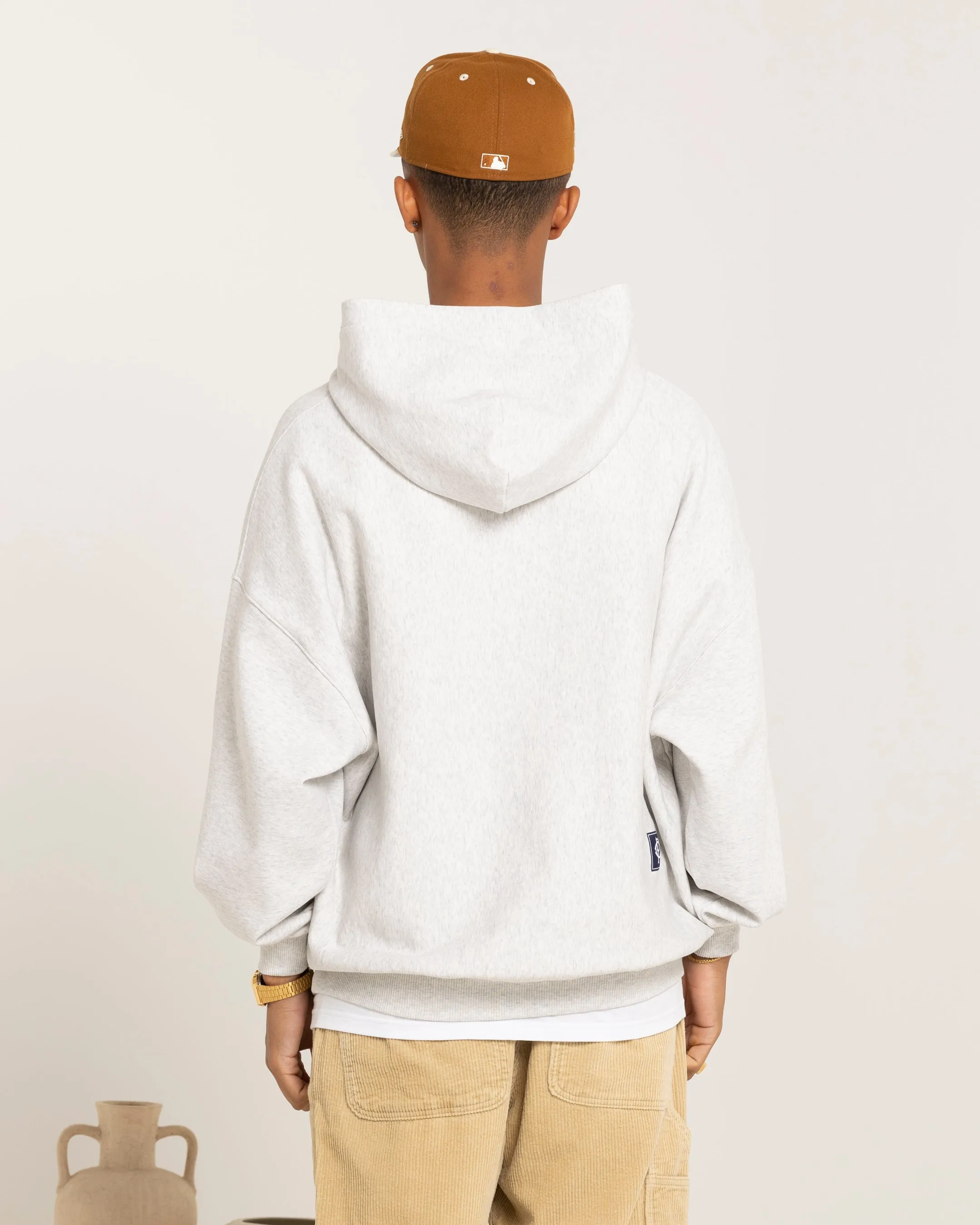 Carre Rose Motion Oversized Hoodie Light Marle