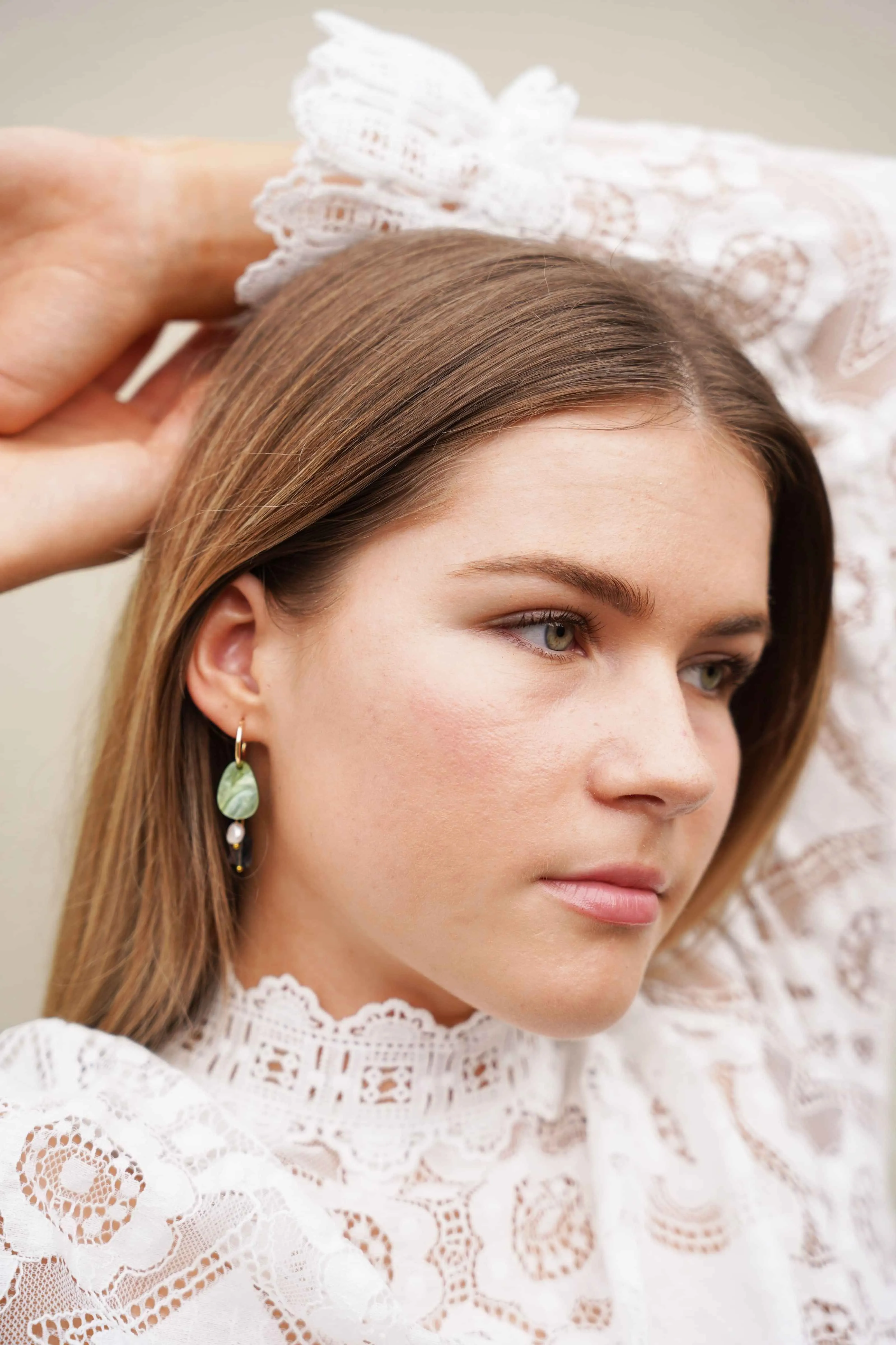 Chloe Earrings - Sage