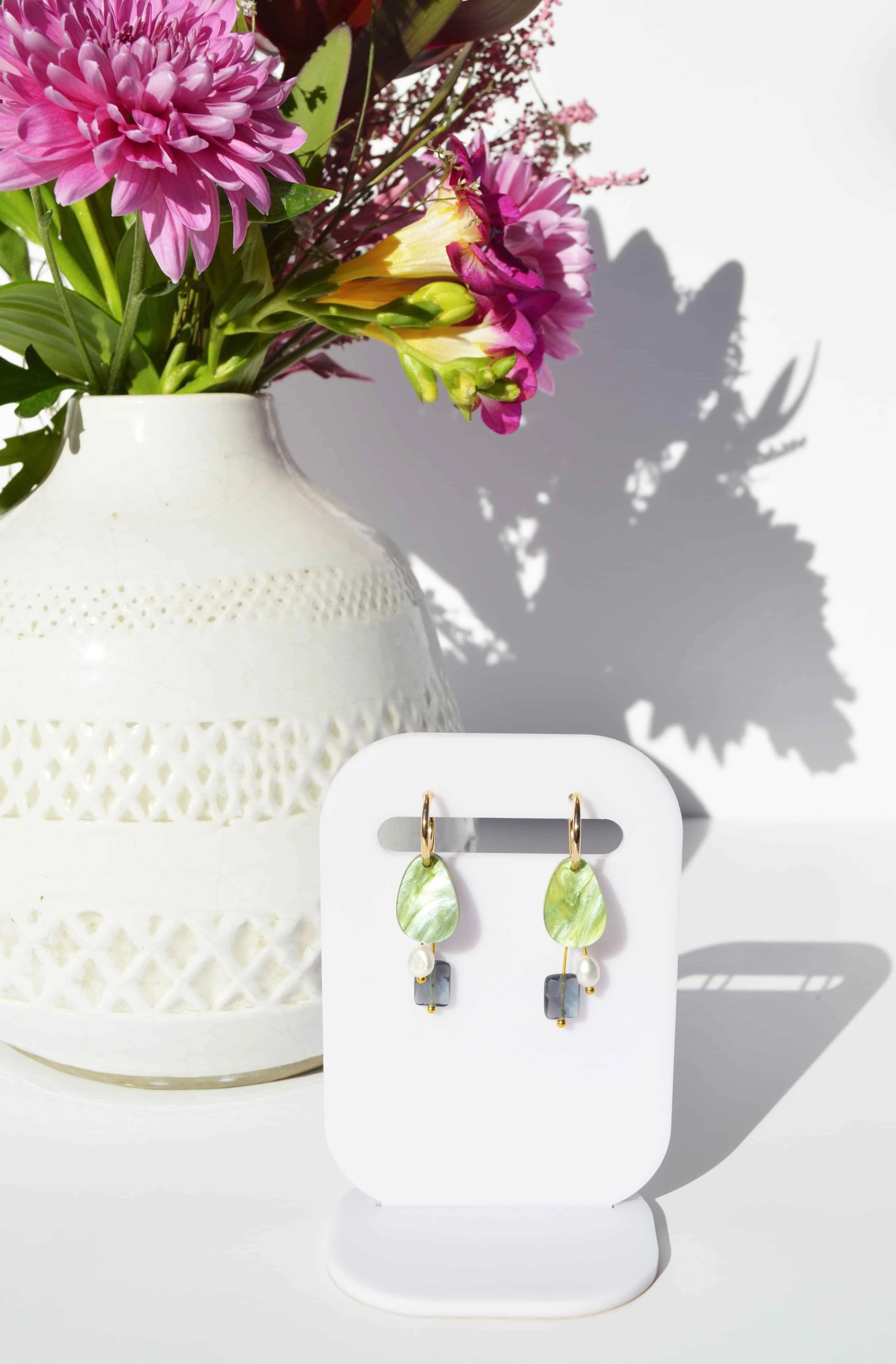 Chloe Earrings - Sage