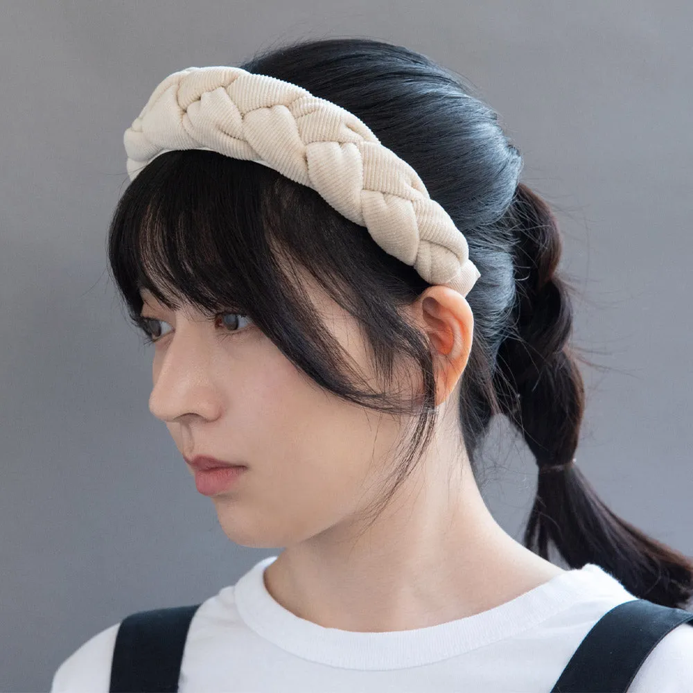 Corduroy Braided Headband