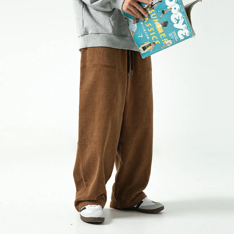 Corduroy Straight Casual Pants