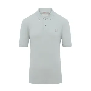 Corneliani Crest Detail Short Sleeve Polo (Sage)