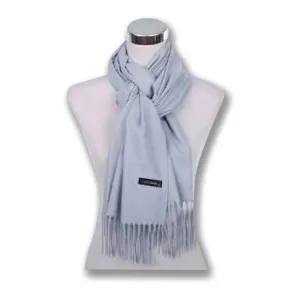 Couthie Plain Coloured Scarf Light Grey (CS15)