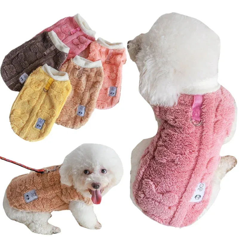 Cozy Fleece Pet Coat for Small to Medium Dogs and Cats