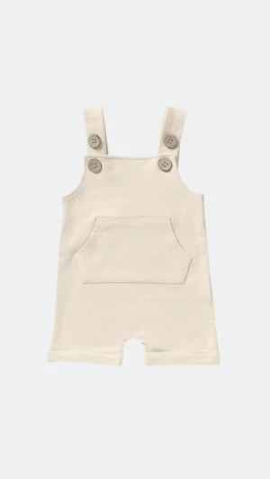 Cream French Terry Dungarees