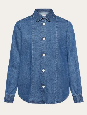 Denim shirt - GOTS/Vegan - Dark Blue denim