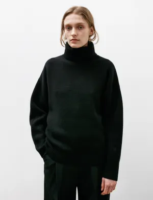 Double Knit Turtleneck Black