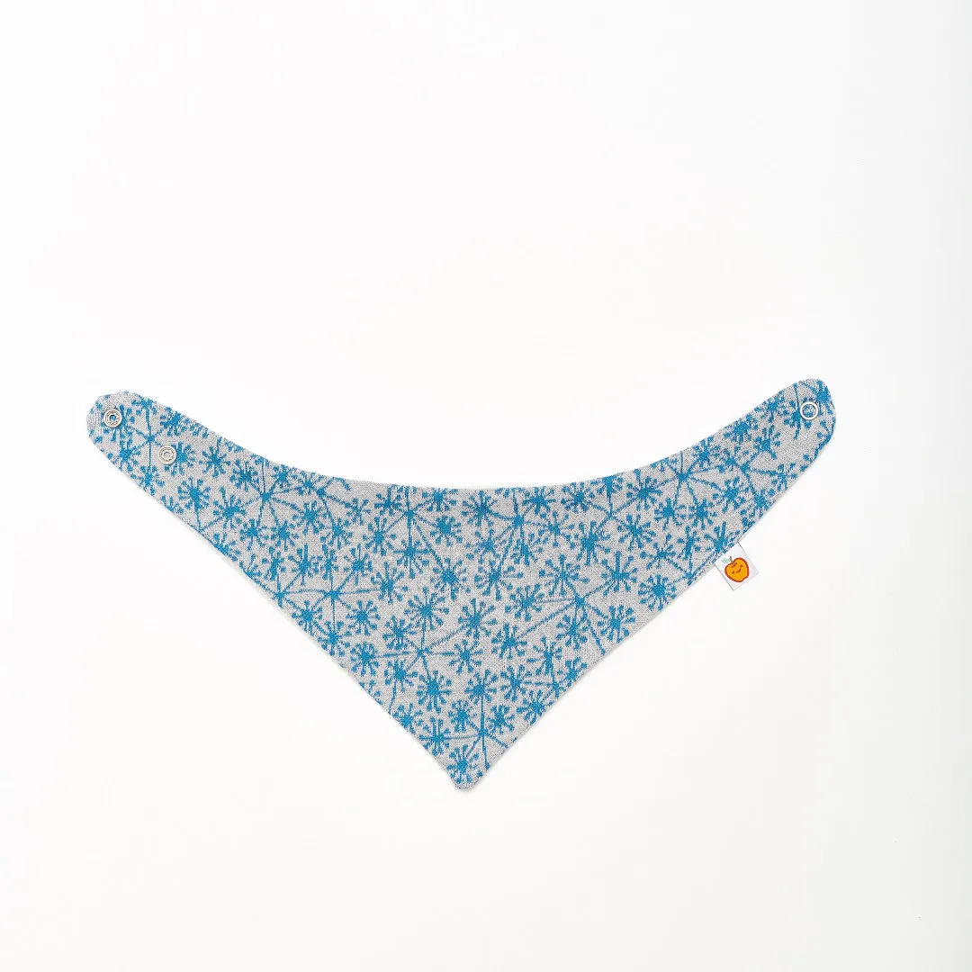 Dribble bib "Dandelion Blue/Rib Glacier"