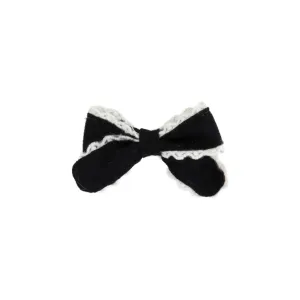 Edged Wool Small Bow