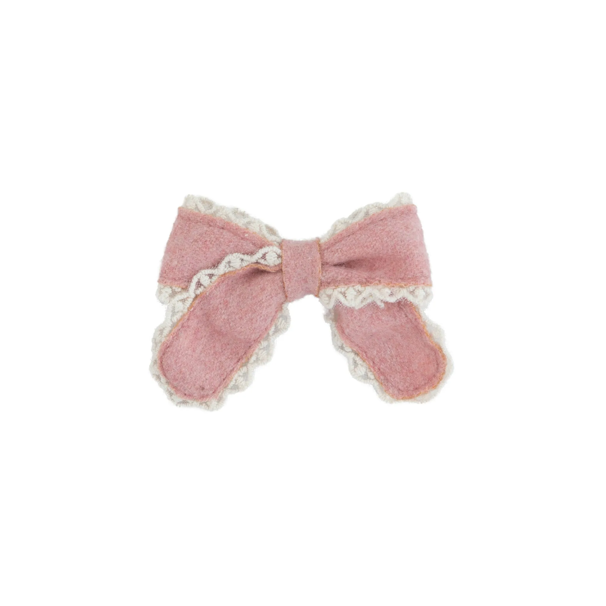 Edged Wool Small Bow