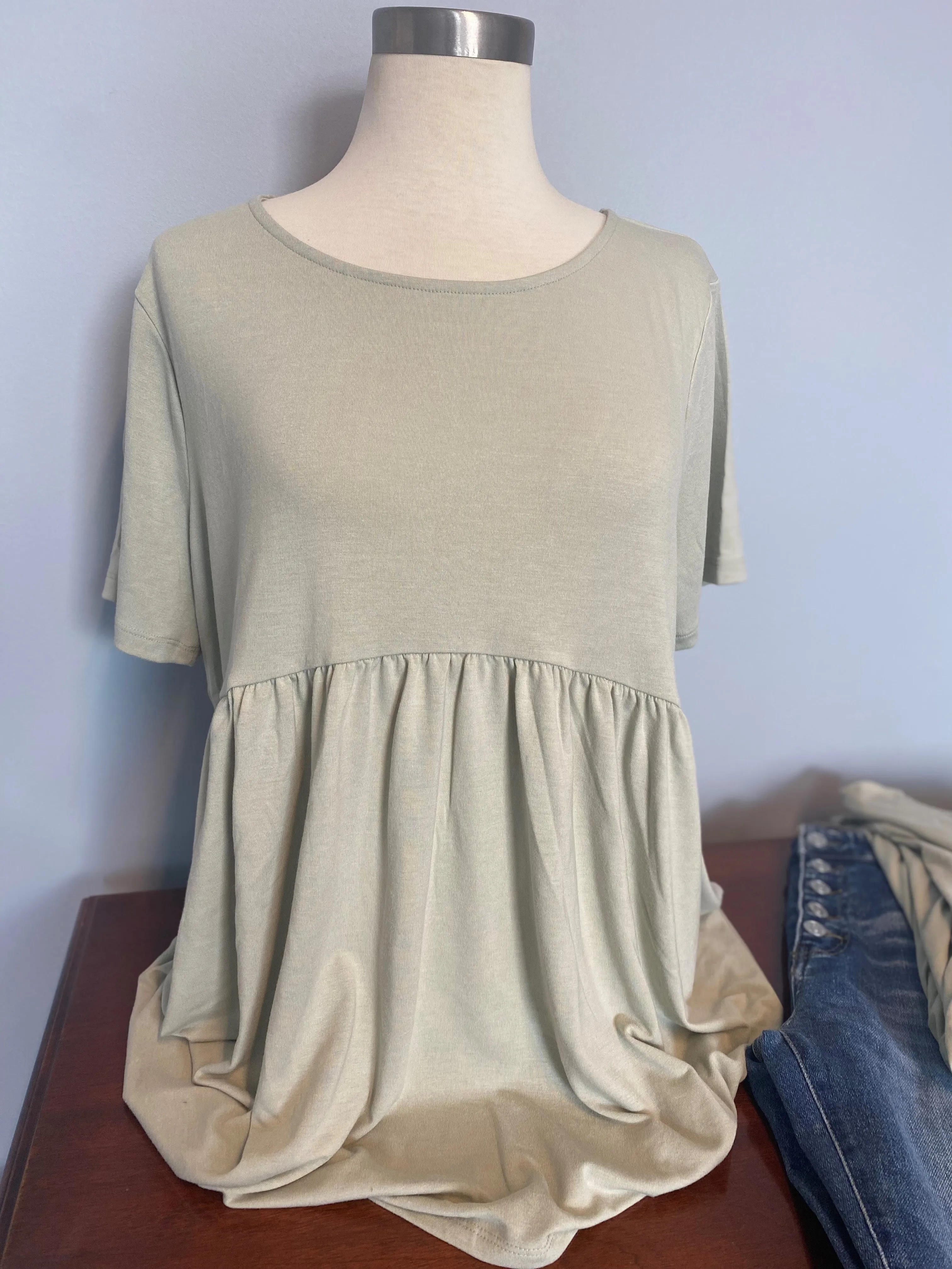 Eucalyptus Peplum Top