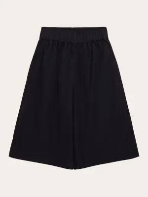 EVE culotte high-rise extra wide shorts - GOTS/Vegan - Black Jet