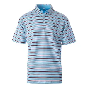 Fieldstone Kennedy Performance Polo - Red/White/Blue