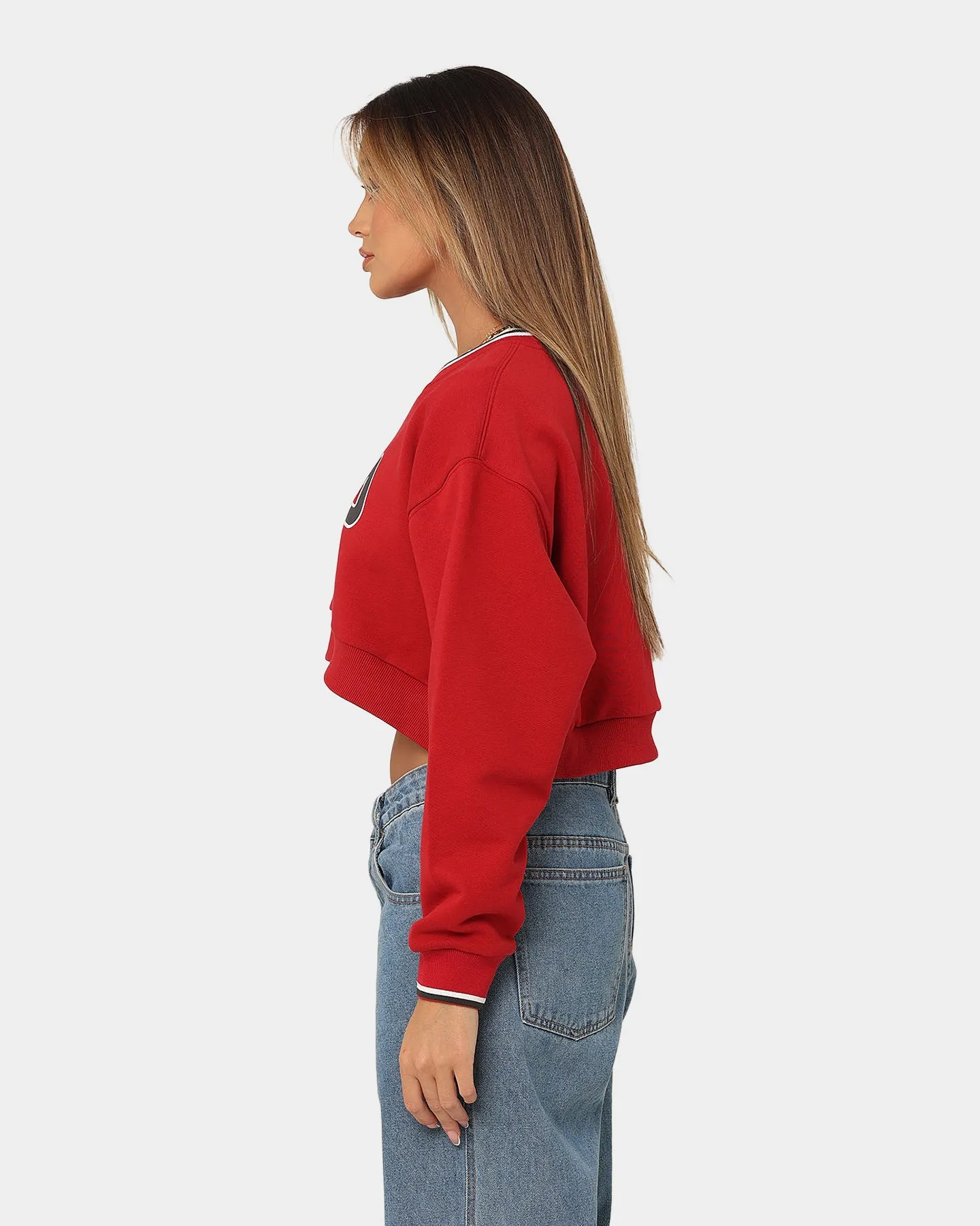 Fila Women's Heritage Cropped Crewneck Heritage Red