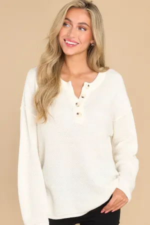 Fireside Chic Ivory Sweater