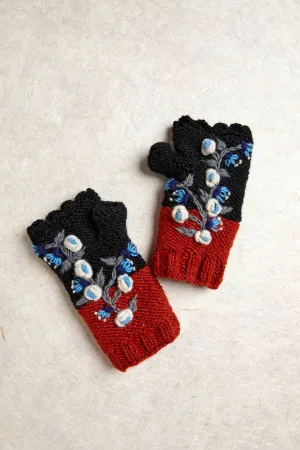 Flora Brick Knit Handwarmers