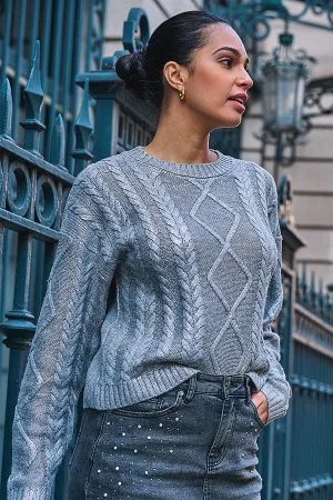 Foil Cable Sweater