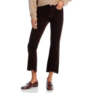 FRAME Womens Mid Rise Crop Bootcut Pants