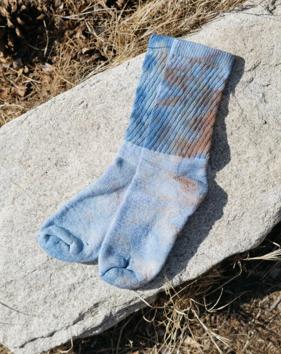 Hand Dyed Organic Cotton Crew Socks (11 colors)