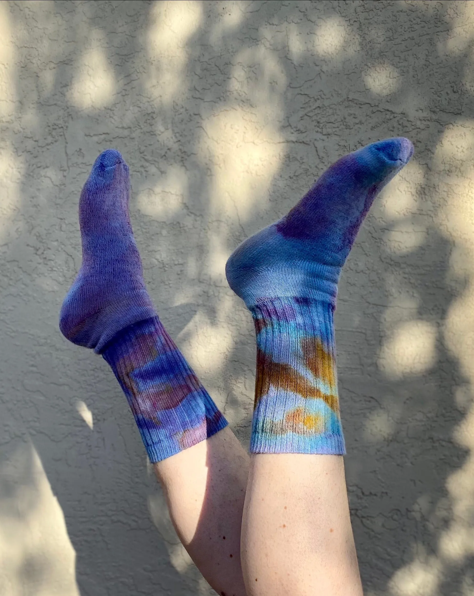 Hand Dyed Organic Cotton Crew Socks (11 colors)