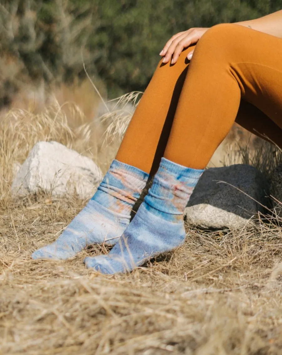 Hand Dyed Organic Cotton Crew Socks (11 colors)