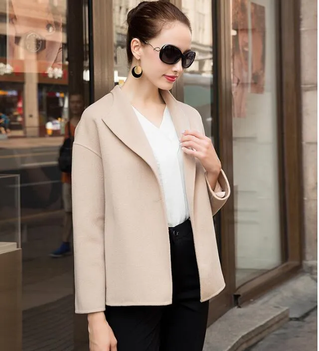 Handmade Short Wool Coat Warm Women Wool Coat Jackets/6633