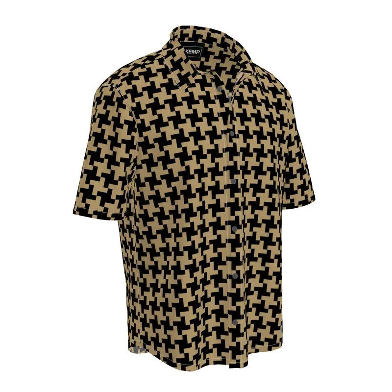 Houndstooth Mens Short Sleeve Shirt