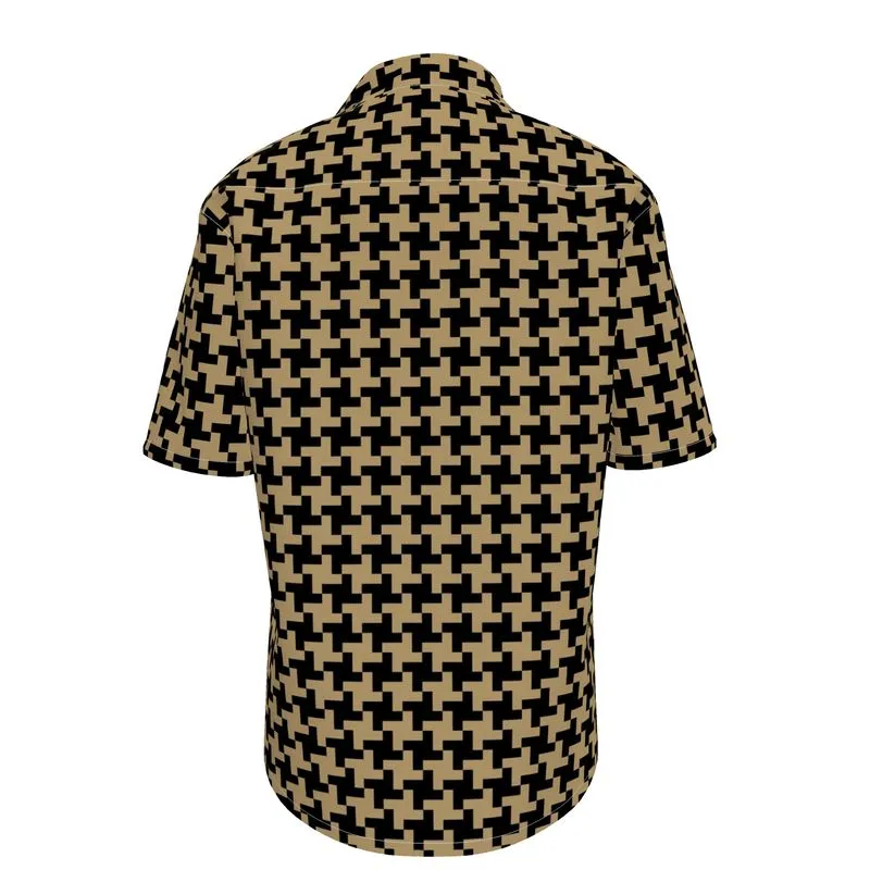 Houndstooth Mens Short Sleeve Shirt