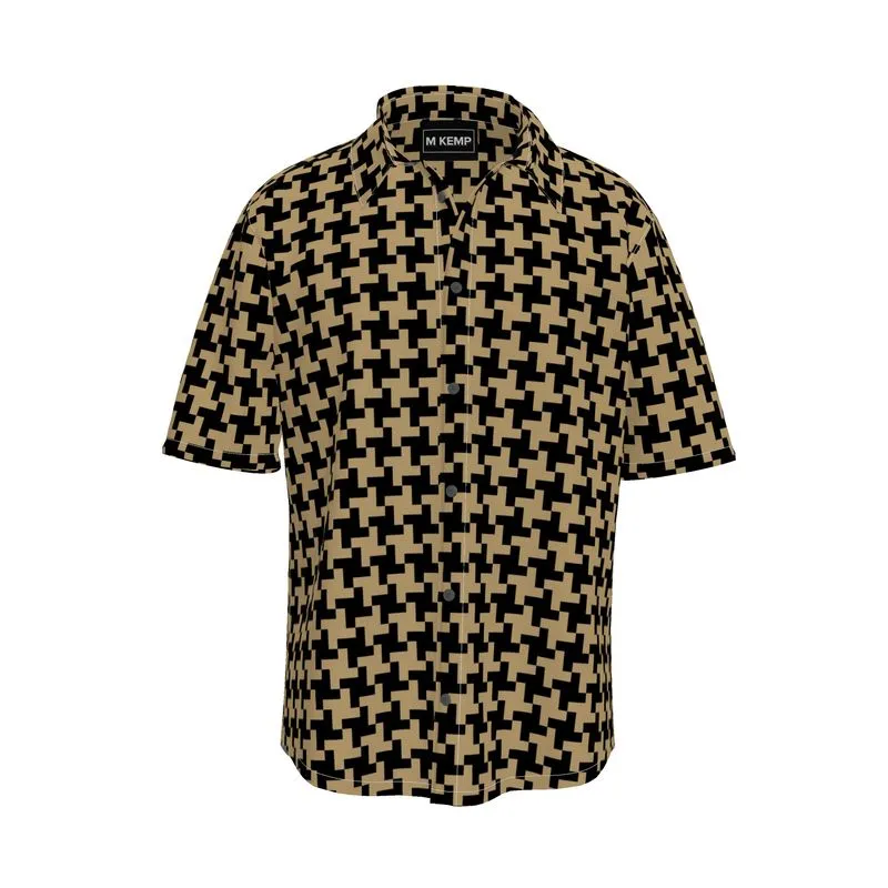 Houndstooth Mens Short Sleeve Shirt