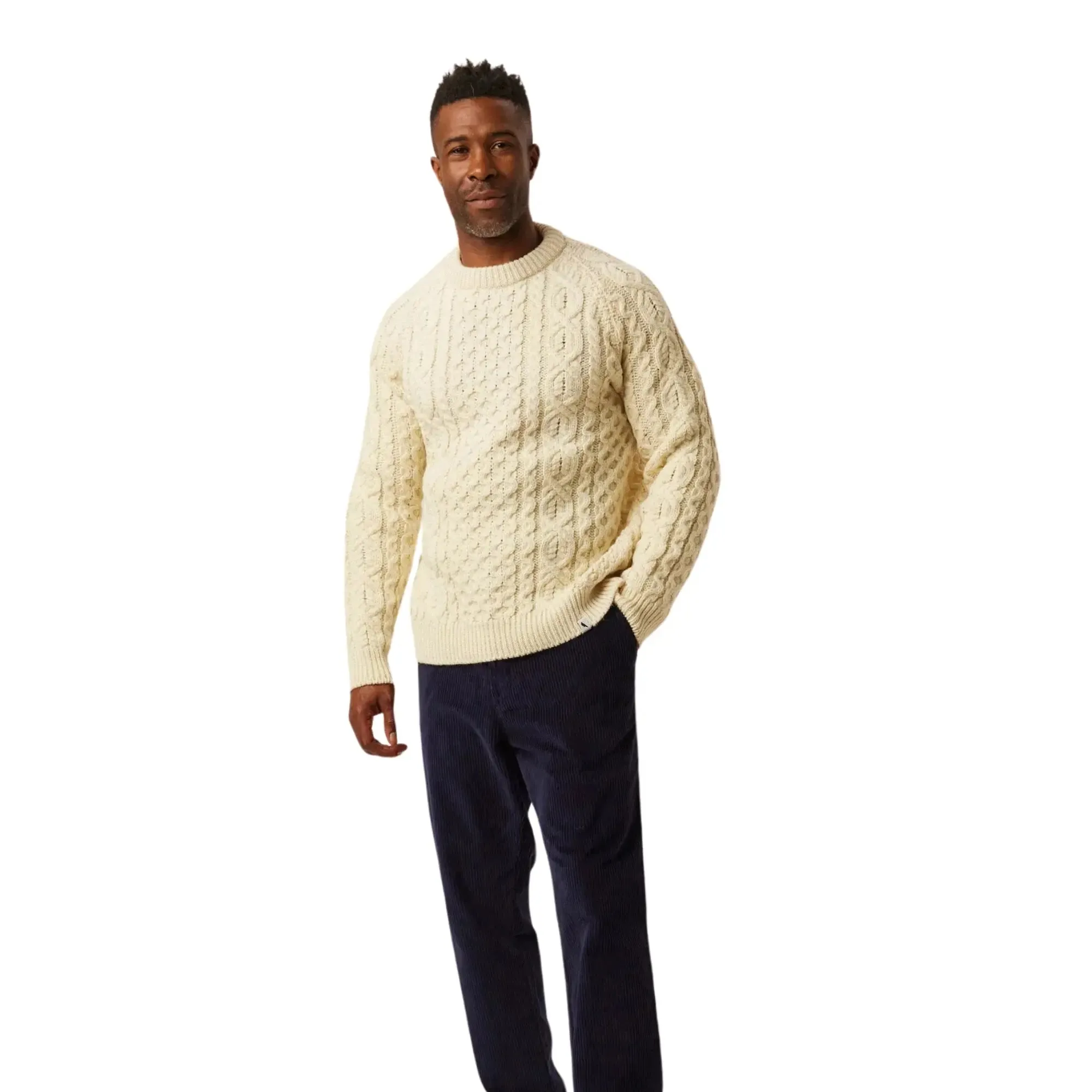 Hudson Ecru Aran Jumper