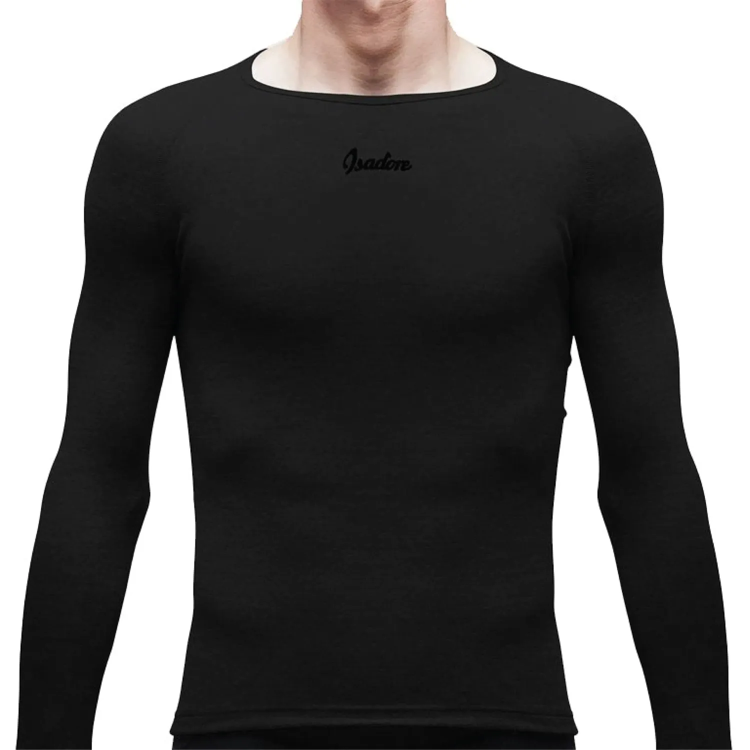 ISADORE Merino Long Sleeve Baselayer - Black