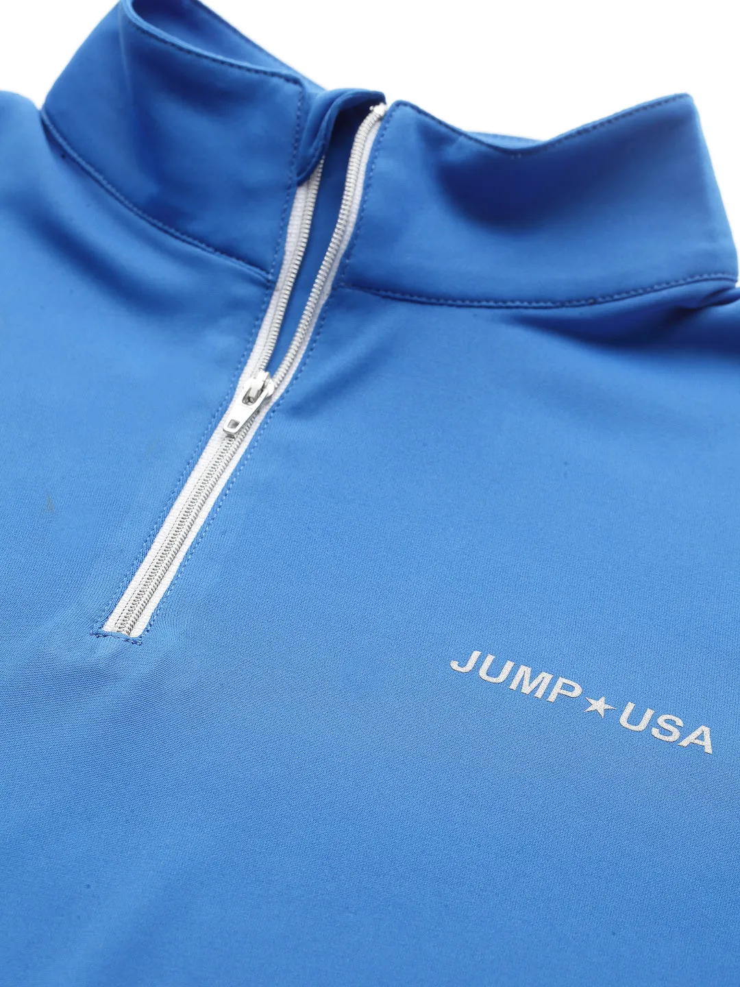 JUMP USA Women Algier Blue Solid Rapid-Dry Training T-shirt