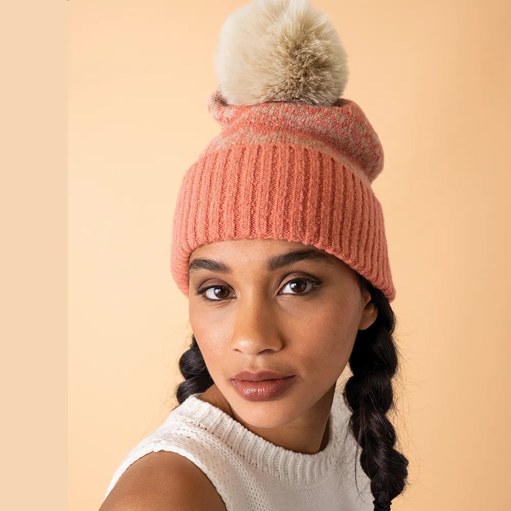 Ladies Thora Bobble Hat Perfect Gift by Powder Design AW23