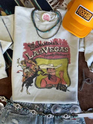 Las Vegas Howdy Partner Graphic Sweatshirt