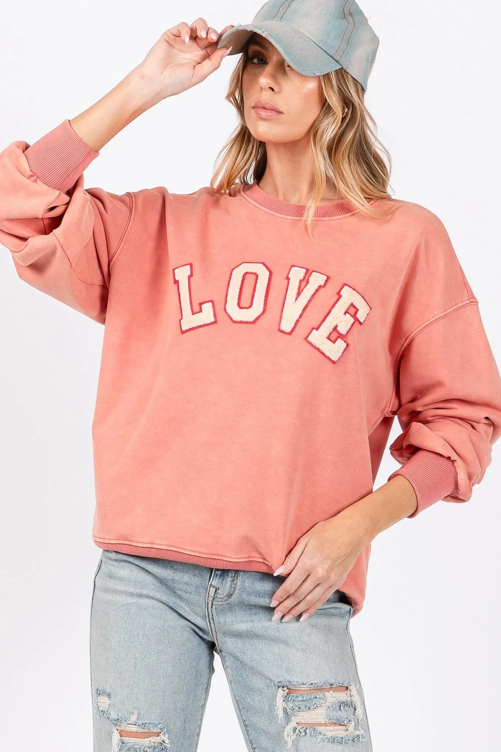 Love Sweatshirt - Pink