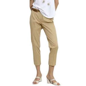 Maria Bellentani Cigarette Trousers Sand