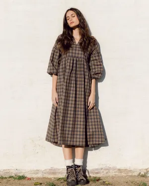 Meilani-Mel Organic Cotton Dress In Plaid