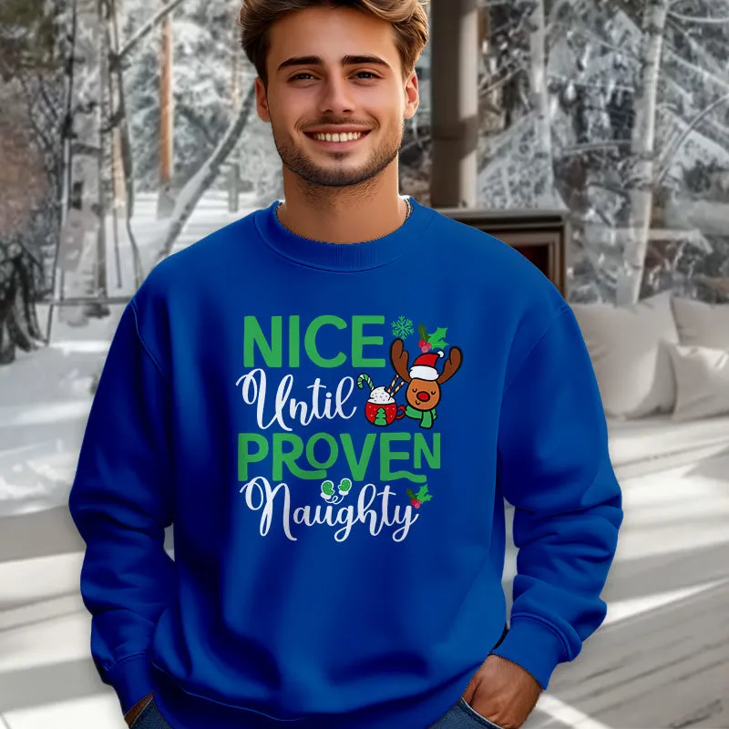 Nice Until Proven Naughty | Christmas Sweatshirt