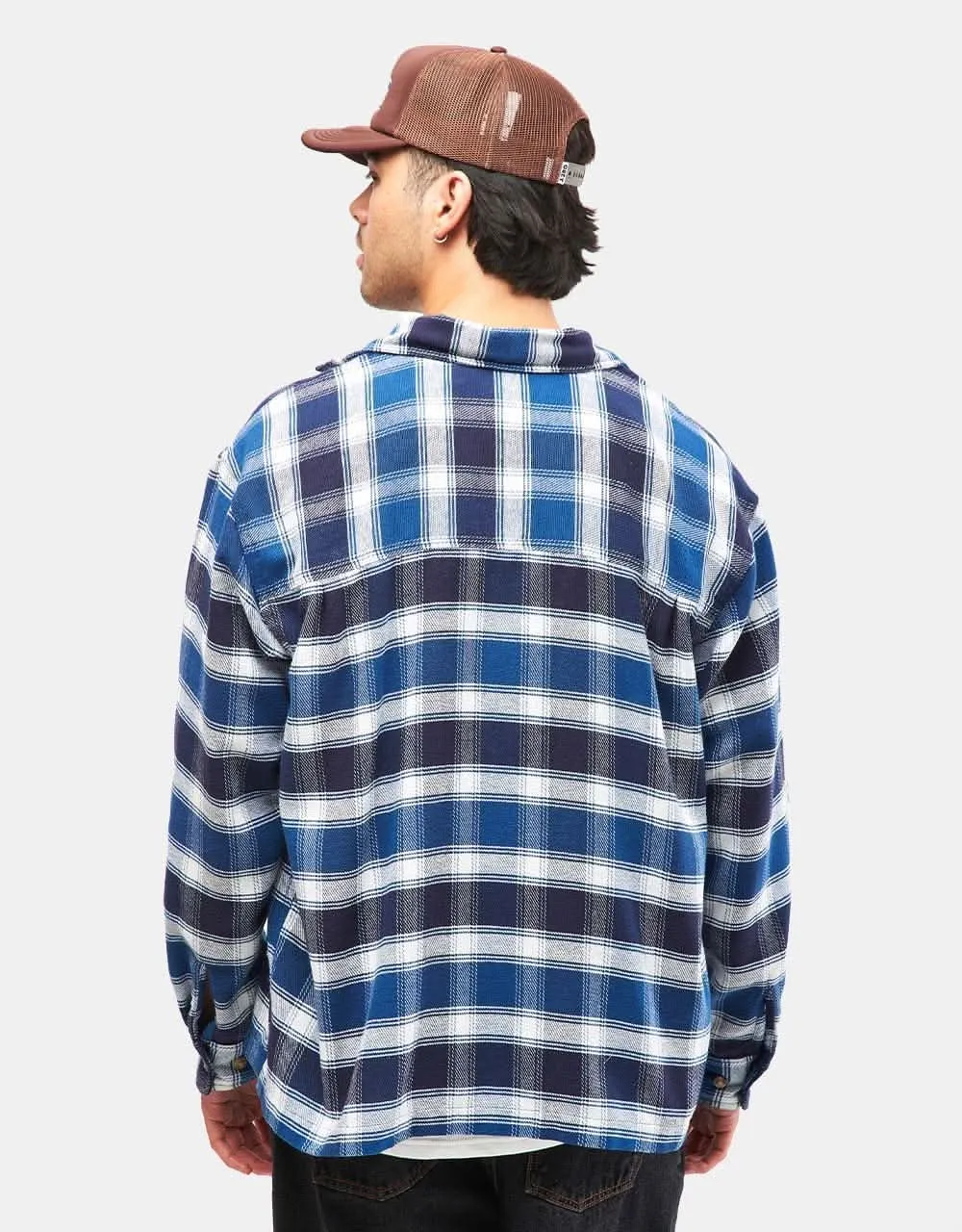 Obey Bigwig Hugo L/S Flannel Shirt - Academy Navy/Multi