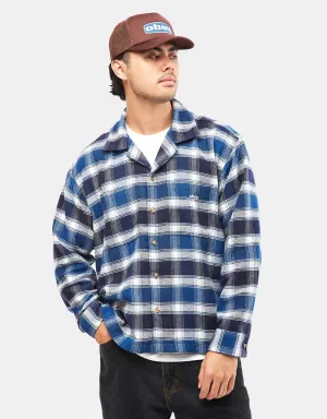 Obey Bigwig Hugo L/S Flannel Shirt - Academy Navy/Multi